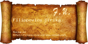 Filippovics Ulrika névjegykártya